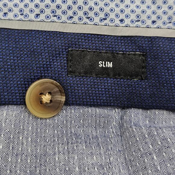 Bonobos Pants Mens Size 33 x 30 Slim Fit Blue Tropical Leaf Print Limited - Picture 11 of 16